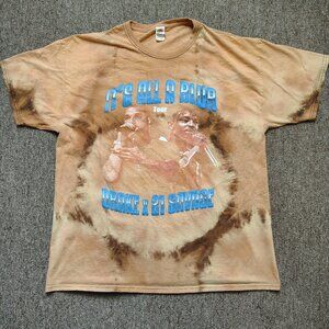 BLEACH DYED T-Shirt Men XL Drake 21 Savage All A Blur Tour Concert Tee Hip Hop